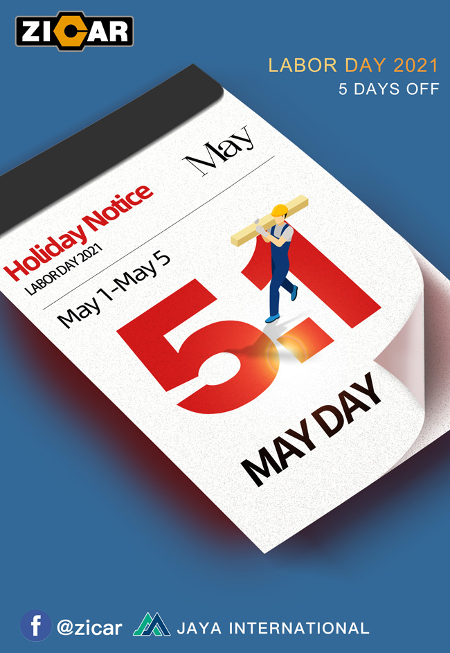 May Day the Labor Day holiday notice