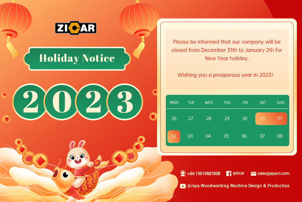 2023 New Year's Day Holiday Notice