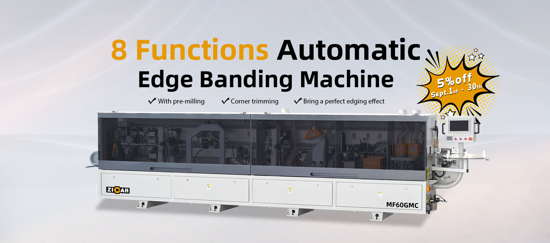 8 functions Edge Banding Machine MF60GMC 9.04